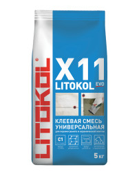 Клей Litokol X11 EVO для плитки, керамогранита, камня, 5 кг