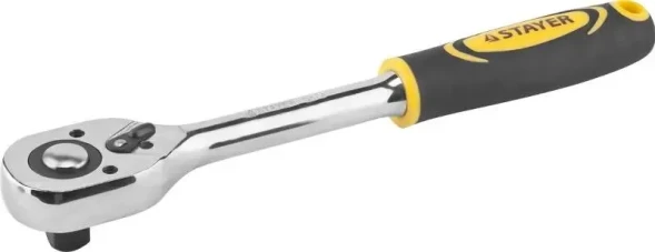 Ключ-трещотка, 1/2", CrV, 45 зубцов, "STAYER" /27786-1/2