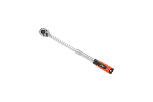 Ключ-трещотка, 1/2", CrV, 72 зуба, телескопическая, двухкомпонентная рукоятка, "STARTUL" /PRO-47012