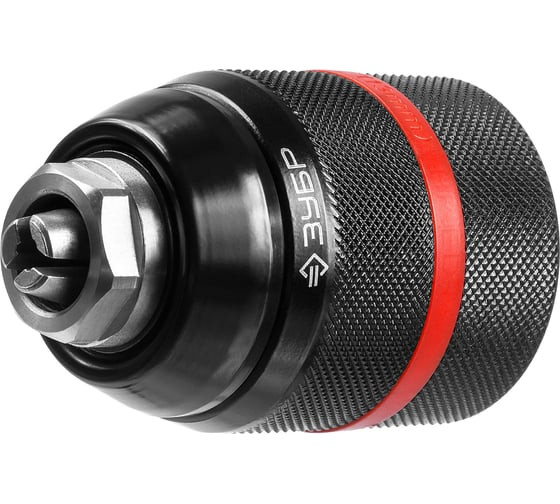 Патрон для дрели Зубр 29072-13-1/2_z02 БЗП 2-13 мм, 1/2&amp;quot;, ударный цельнометаллический с фиксатором зажима