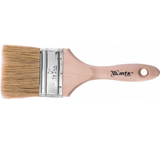 Кисть плоская Matrix Euro 83056, 3,0&amp;quot; (75 мм), натуральная щетина, деревянная ручка