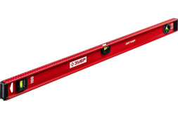 Уровень строительный усиленный Зубр 4-34583-100, тип Рельс, 1000 мм, 3 глазка, 1 поворотный