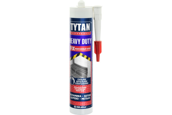 Клей монтажный Tytan Professional Heavy Duty каучуковый, 310 мл, цвет бежевый