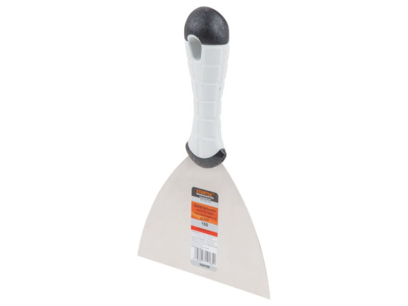 Шпательная лопатка из нержавеющей стали Startul ST1016-150 с двухкомпонентной ручкой, 150 мм