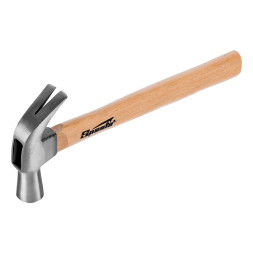 Молоток-гвоздодер Sparta 104205, 450 гр, боек 27 мм, деревянная рукоятка