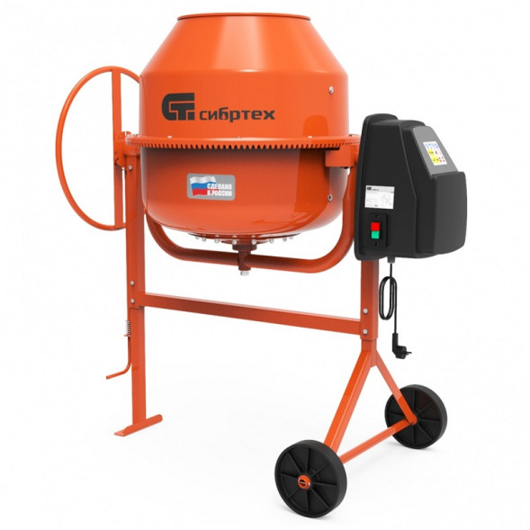 Бетоносмеситель Сибртех БСЕ-200 95480, 200 л, 1000 Вт