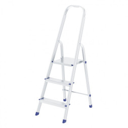 Стремянка Сибртех 97713, 3 ступени, алюминениевая