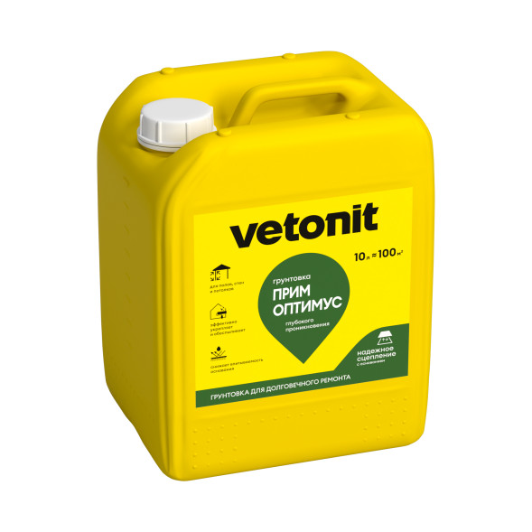 Грунтовка Vetonit прим оптимус, 10 л
