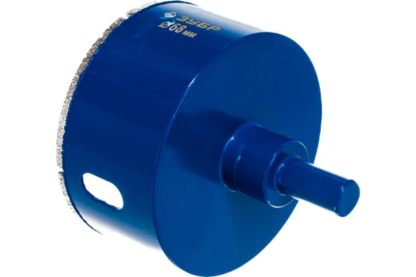 Сверло алмазное по керамике и стеклу Зубр АГК Профессионал 29850-06, 06x35 мм, P60, трехгранный хвостовик