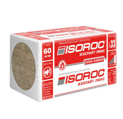Плита Isoroc Изолайт Люкс, 1000х600х100 мм, плотность 60 кг/м3