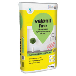 Суперфинишная полимерная шпатлевка Vetonit Fine, 20 кг