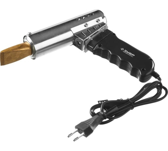 Паяльник электрический Зубр Профессионал 55302-500, 500Вт, жало-конус, пистолетая рукоятка