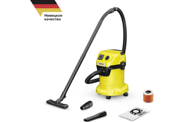Промышленный пылесос Karcher WD 3 P V-17/4/20 1.628-170.0, 1000Вт