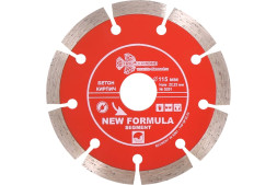 Диск отрезной алмазный сегментный Trio Diamond New Formula Segment S201, 115х2,2х22 мм, бетон, камень, кирпич, сухой/мокрый рез