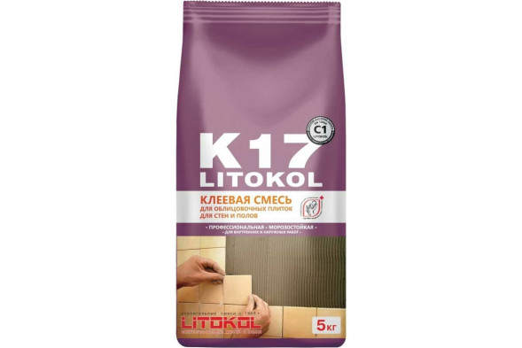 Клеевая смесь Litokol K17, 5 кг