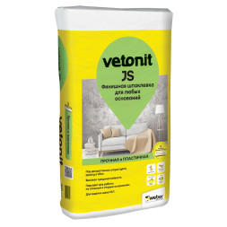 Полимерная финишная шпатлевка Vetonit JS, 20 кг