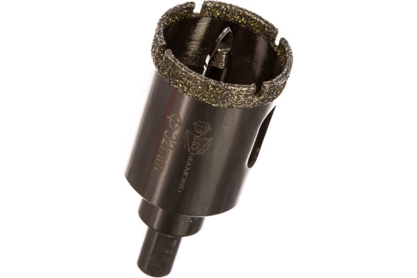 Коронка алмазная по керамике Trio Diamond 400032, 32x35 мм, центрирующее сверло, трехгранный хвостовик