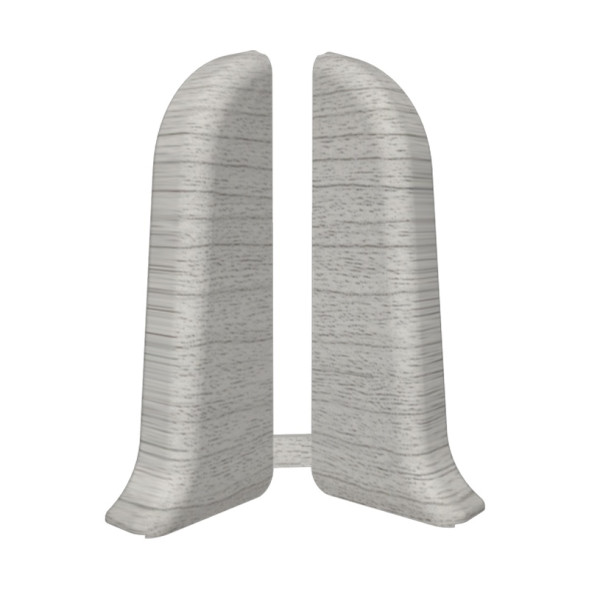 Заглушка Идеал Комфорт левая и правая, цвет Ясень серый, 55 мм, упаковка 2 шт.