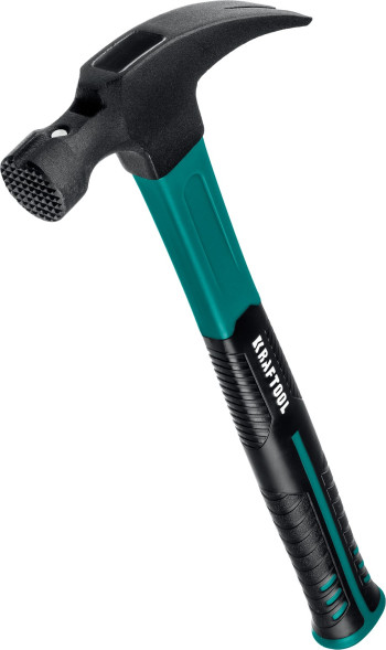 Молоток-гвоздодер Kraftool Fiberglass 20265-56_z01, 560 гр, кованый, двухкомпонентная фибергласовая рукоятка