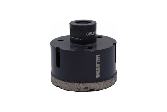 Коронка алмазная по керамике и граниту Hilberg Super Hard HH668, 68x35 мм, М14