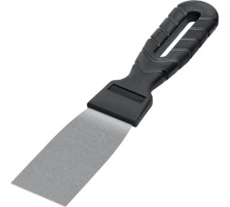 Шпательная лопатка из нержавеющей стали Зубр 10077-04 с пластмассовой ручкой, 40 мм