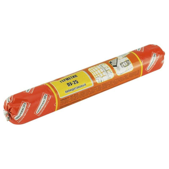 Герметик полиуретановый Rubberflex Pro PU-25, цвет черный, 600 мл