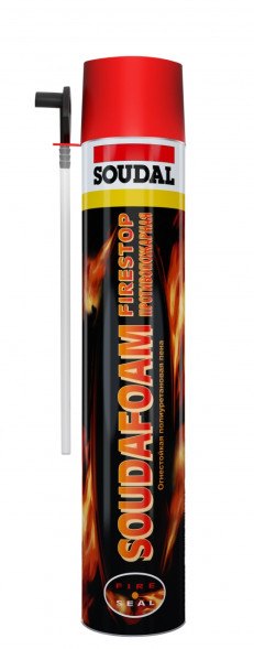 Огнестойкая монтажная пена Soudafoam, бытовая, 750 мл