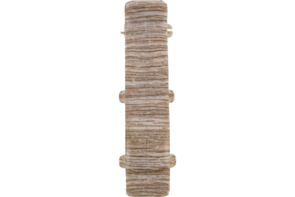 Соединитель плинтуса Идеал Комфорт,цвет Ясень серый, 55 мм, упаковка 2 шт.