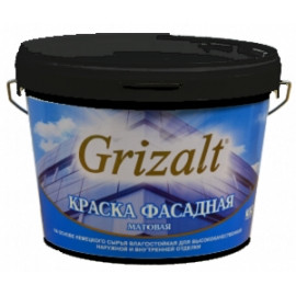 Краска фасадная, акриловая Grizalt БС-319, матовая, 40 кг