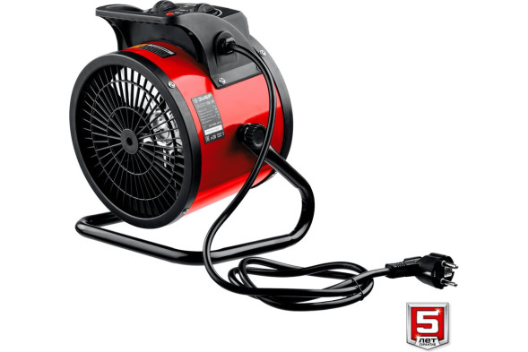 Пушка тепловая электрическая Зубр ТПК-3Р, 3,0 кВт, 230В, тепловентилятор