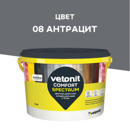 Затирка цементная Vetonit Comfort Spectrum 08 антрацит, 2 кг