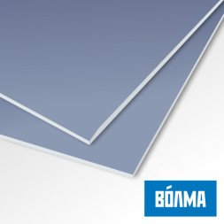 Гипсокартон влагостойкий огнестойкий усиленный Волма-сила, 12,5мм х 1200мм х 2500мм, Волма