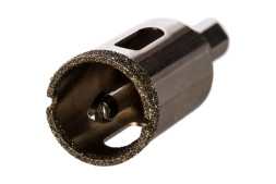 Коронка алмазная по керамике Trio Diamond 400025, 25x35 мм, центрирующее сверло, трехгранный хвостовик