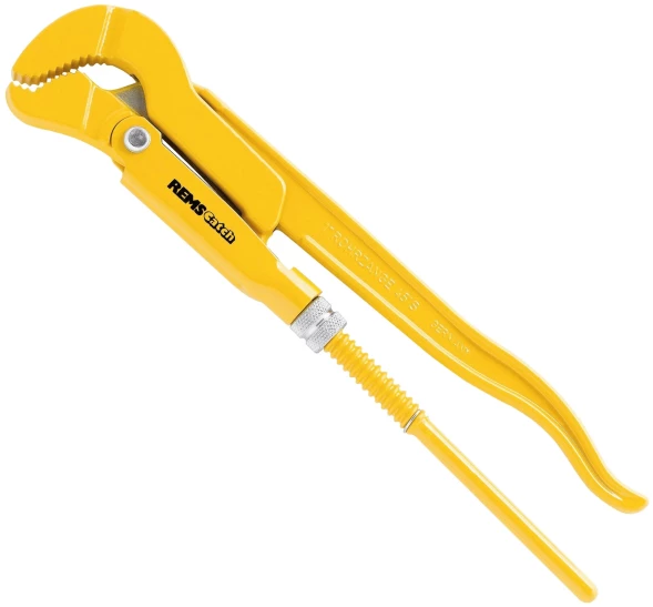 Ключ трубный рычажный, КТР №3, 2"-78мм, CrV, изогнутые губки, тип "S", Catch "REMS" /116015