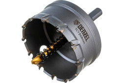 Коронка по металлу Denzel 724019, 68 х 28 мм, твердосплавная, М6, шестигранный хвостовик