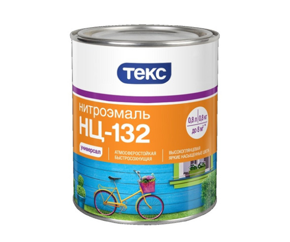 Эмаль НЦ-132 Текс, белая, 1,8 кг
