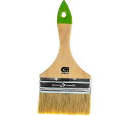 Кисть плоская Сибртех Стандарт 82266, 4,0" (100 мм), натуральная щетина, деревянная ручка