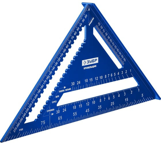 Угольник алюминиевый кровельный Зубр Кровельщик 5-в-1 34391-30, 300х300 мм