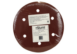 Круг абразивный Sturm DWS6010SL-9240 под липучку, D225 мм, P240, с отверстиями, упаковка 20 штук