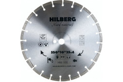 Диск отрезной алмазный сегментный Hilberg Hard Materials Laser HM108, 350х3,2х25,4 мм, армированный бетон, камень, сухой/мокрый рез