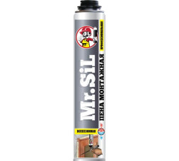Пена монтажная профессиональная Mr.SiL, всесезонная, 750 мл