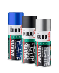 Эмаль аэрозольная универсальная Kudo, синяя RAL 5005, 520 мл