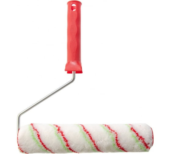 Валик из полиамида Сибртех Эмали 80201 с ручкой, 36 х 250 мм, ворс 12 мм, бюгель 6 мм