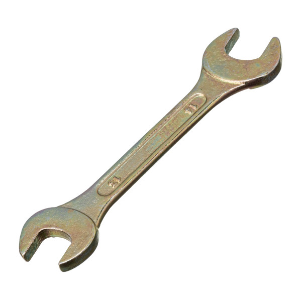 Ключ рожковый Сибртех 14306, 13 х 14 мм, желтый цинк