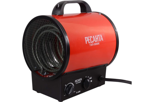 Пушка тепловая электрическая Ресанта ТЭП-5000К 67/1/25, 5,0 кВт, 380В, круглая