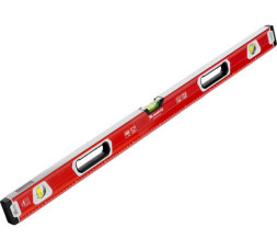 Уровень строительный магнитный Matrix 34733, 1000 мм, 3 глазка, 1 зеркальный, фрезерованное основание