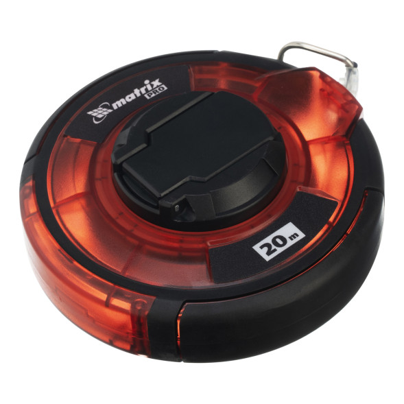 Рулетка геодезическая Matrix PRO 31280, 20 м х 12,5 мм, стальная лента, закрытый корпус