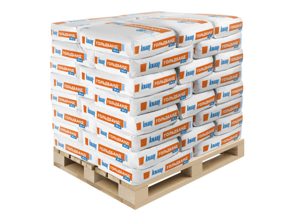 Штукатурка гипсовая КНАУФ-Гольдбанд 30 кг