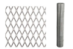 Сетка штукатурная ЦПВС, цвет черный, ячейка 40х18 мм, пруток 1,0 мм, рулон 1х6 м