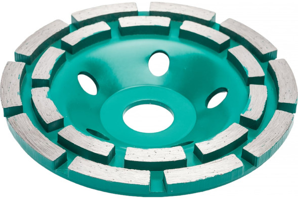 Чашка алмазная зачистная двухрядная Волат 89040-125, 125 мм